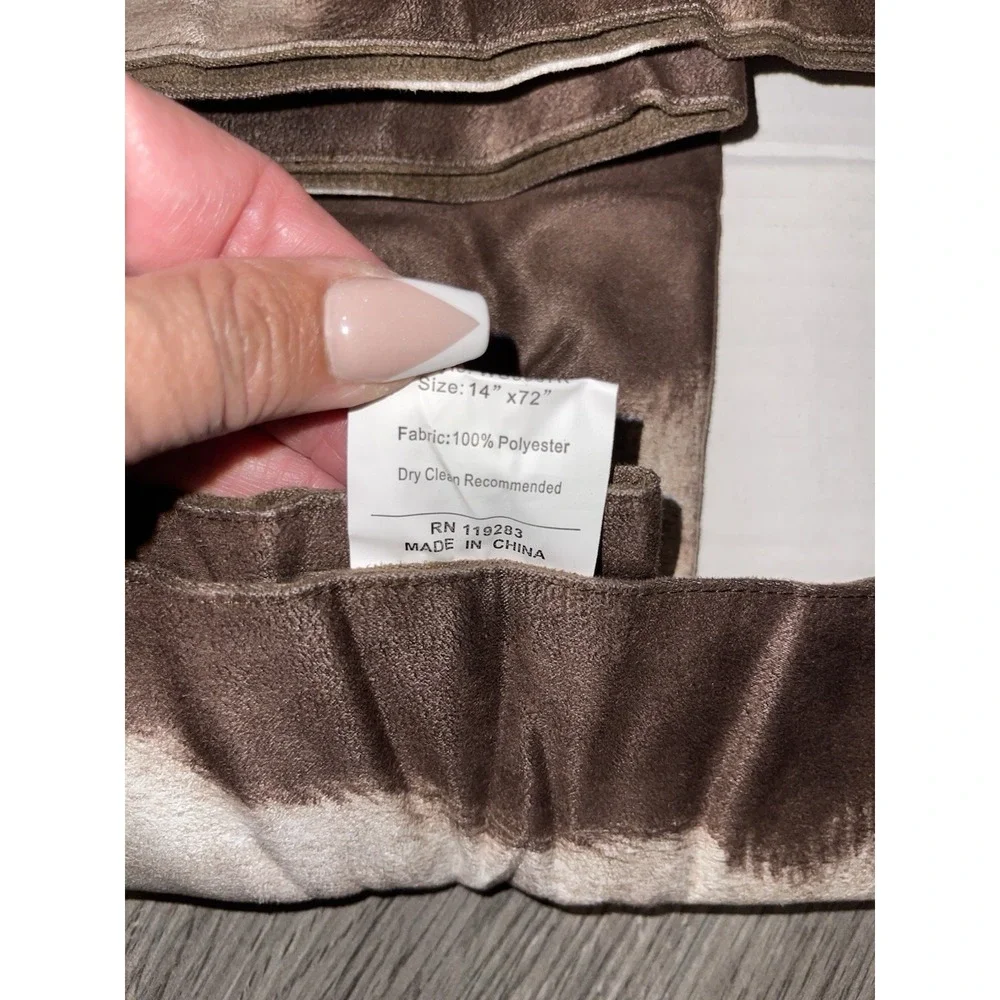 HiEnd Accents Cow Print‎ Western Decor Table Runner 14